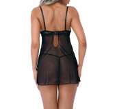 Nuisette + String Underwire Sheer Noir