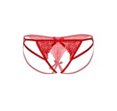 Culotte ouverte Strappy Naomi rouge