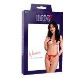 Culotte ouverte Strappy Naomi rouge