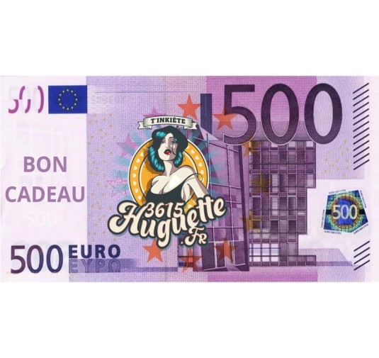 Bon d'achat d'une valeur de 500 euros pour ALYSHA-M