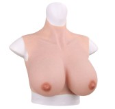 Buste seins réalistes Coton Col haut Bonnet 90B