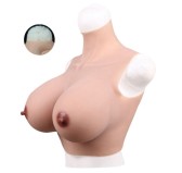 Buste Seins Coton Col haut Bonnet 90C