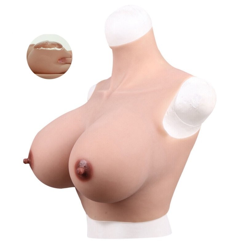 Buste Seins Silicone Col haut Bonnet 85A