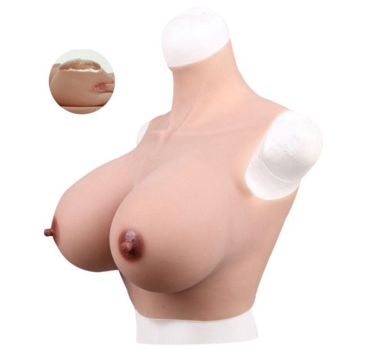 Buste Seins Silicone Col haut Bonnet 85A