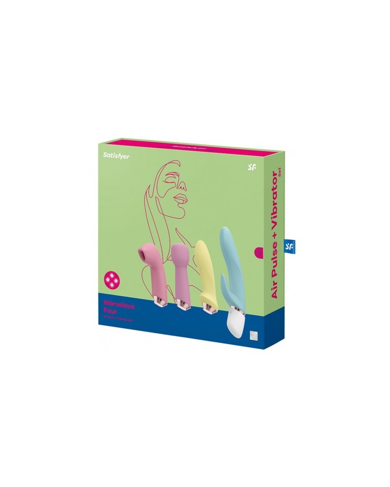 Pack de 4 Accesoires Marvelous Four Satisfyer pour MLLE LOTUS Pack de 4 Accesoires Marvelous Four Satisfyer pour MLLE LOTUS