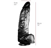 Gode XXL Dildorama 31 x 9 cm Black pour AVA QUEEN Gode XXL Dildorama 31 x 9 cm Black pour AVA QUEEN