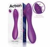 Vibro G-Spot Flap Pulsator 22cm Violet