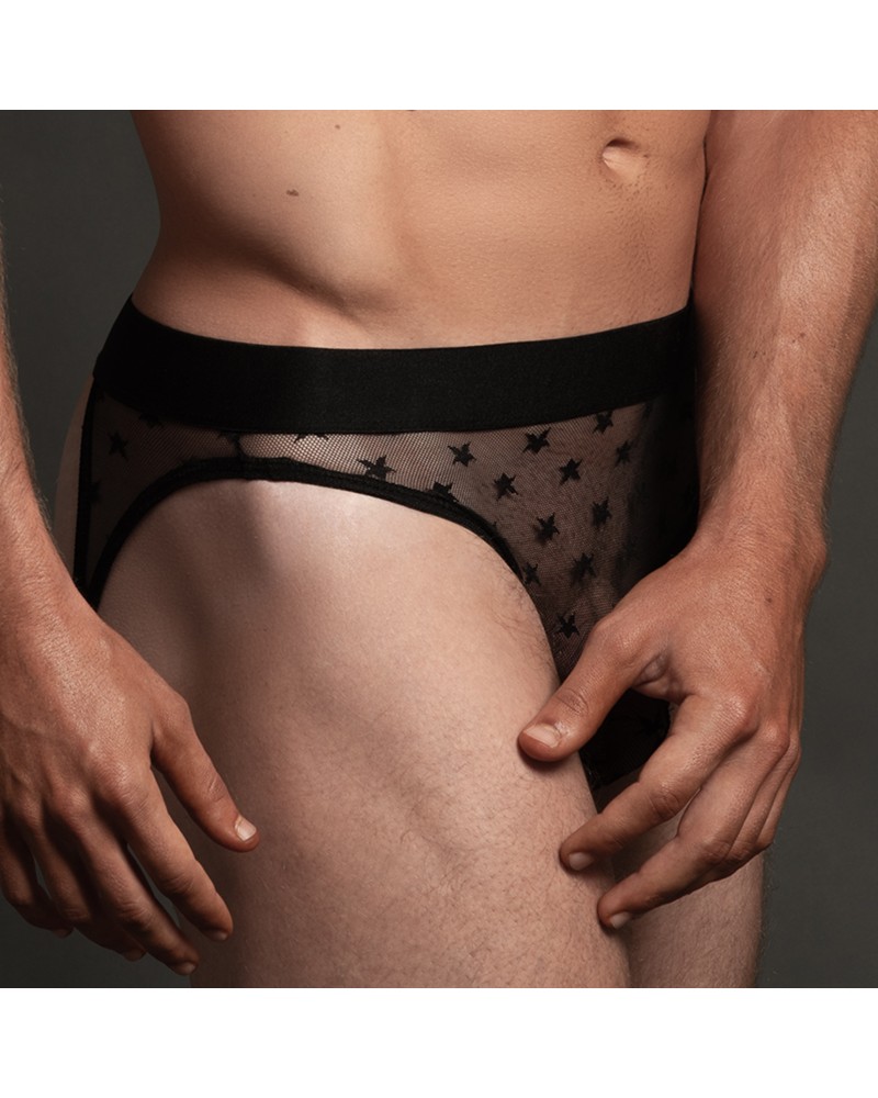 Jockstrap fin Star Noir