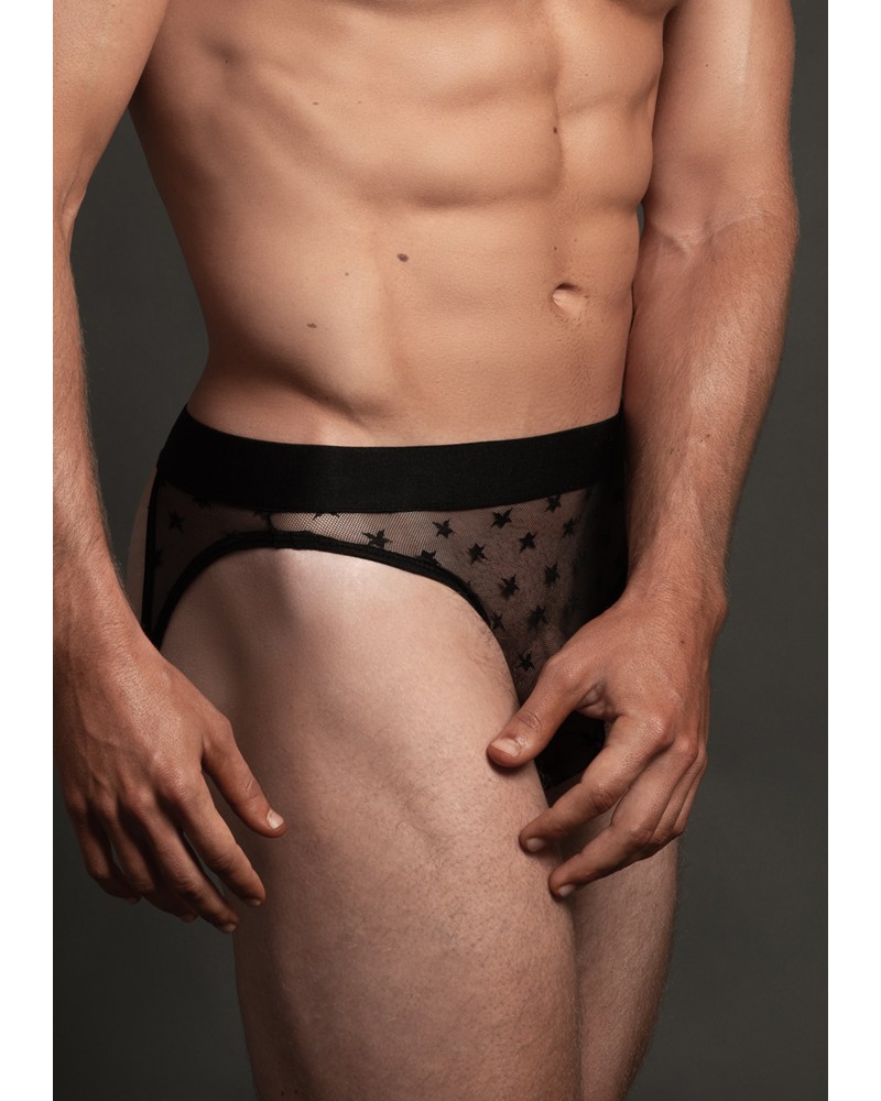 Jockstrap fin Star Noir
