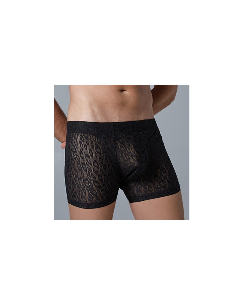 Boxer Dentelle LEOPARD Allure Noir