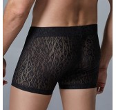 Boxer Dentelle LEOPARD Allure Noir