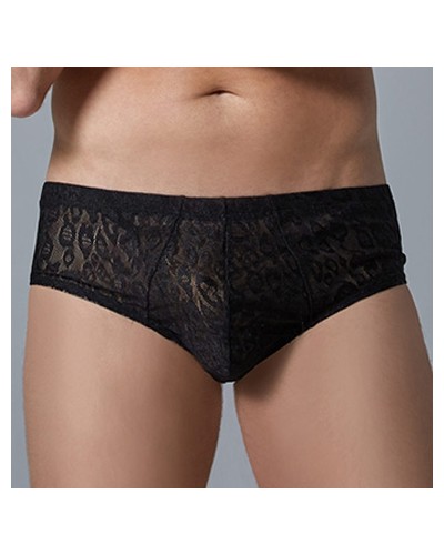 Shorty Dentelle Leopard Allure Noir