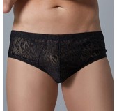 Shorty Dentelle Leopard Allure Noir