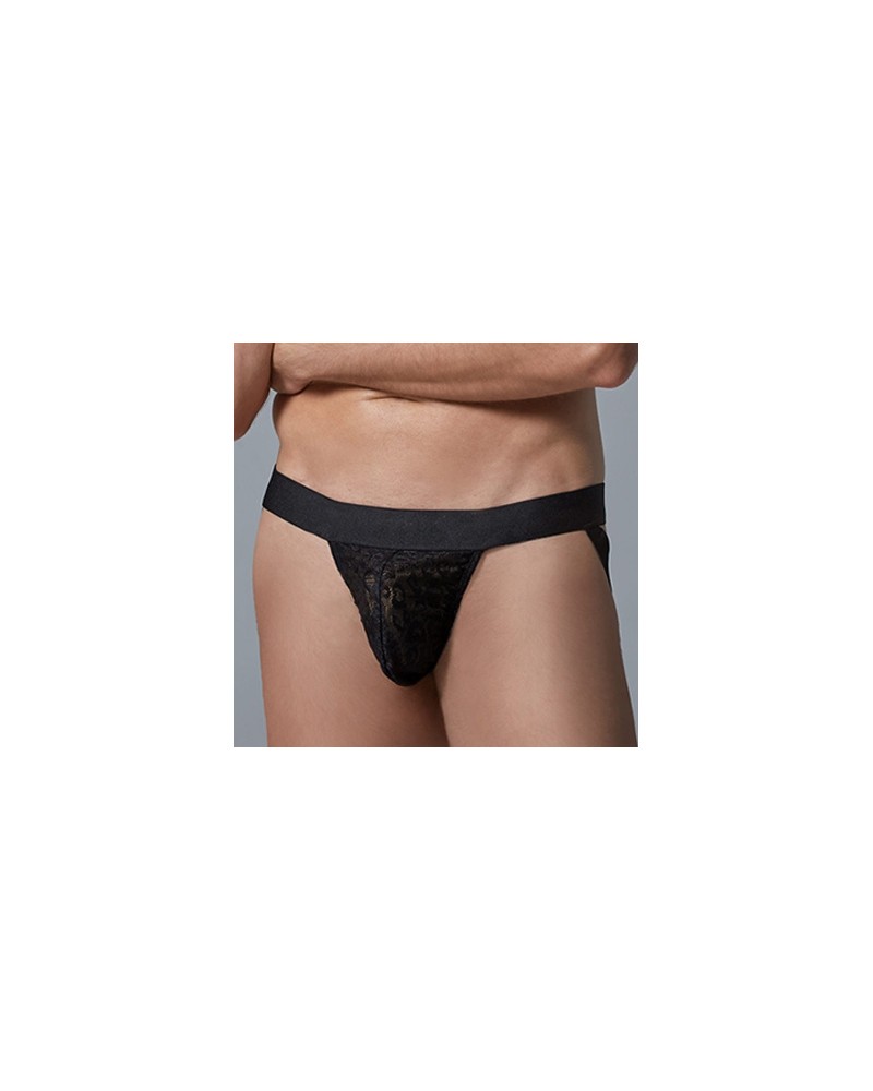 Jockstrap Dentelle Leopard Allure Noir