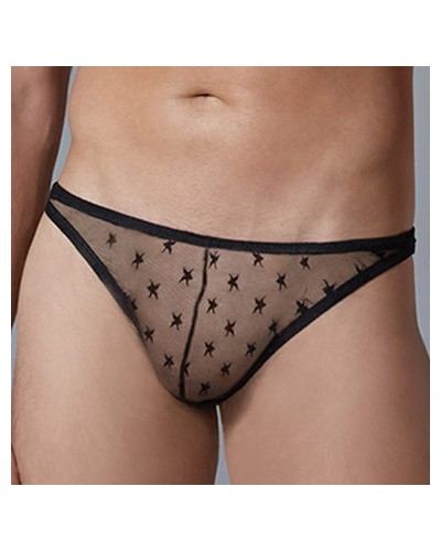 String fin Tulle Star Allure Noir