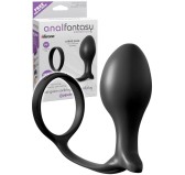 Plug anal Gasm avec cockring 10cm