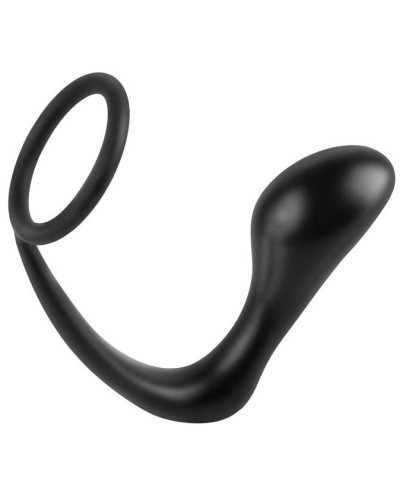 Ass Gasm Plug et Cockring 10 x 3.2 cm Noir