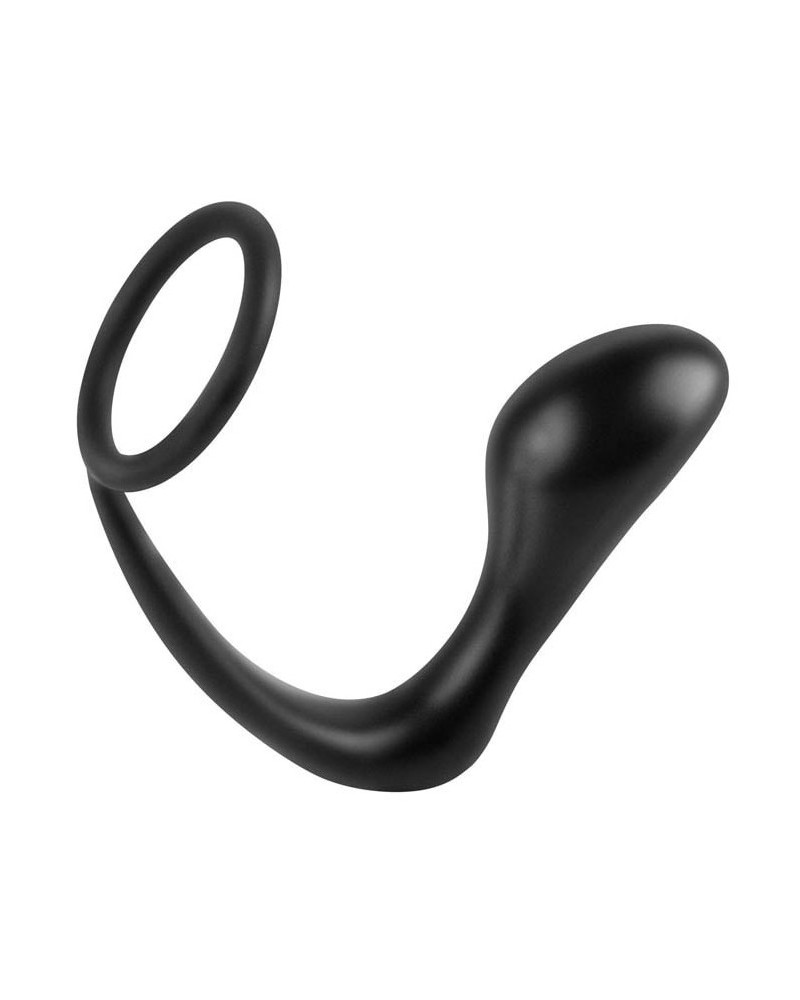 Ass Gasm Plug et Cockring 10 x 3.2 cm Noir