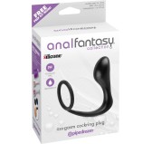 Ass Gasm Plug et Cockring 10 x 3.2 cm Noir Ass Gasm Plug et Cockring 10 x 3.2 cm Noir