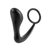 Ass Gasm Plug et Cockring 10 x 3.2 cm Noir