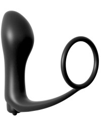 Ass Gasm Plug et Cockring 10 x 3.2 cm Noir