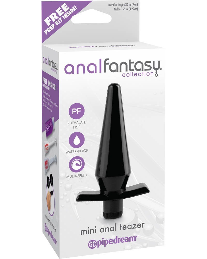 Plug Mini Teazer 9 x 3.2 cm Noir