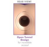 Plug tunnel en verre Large Gaper 9 x 4 cm - Ouverture 2cm