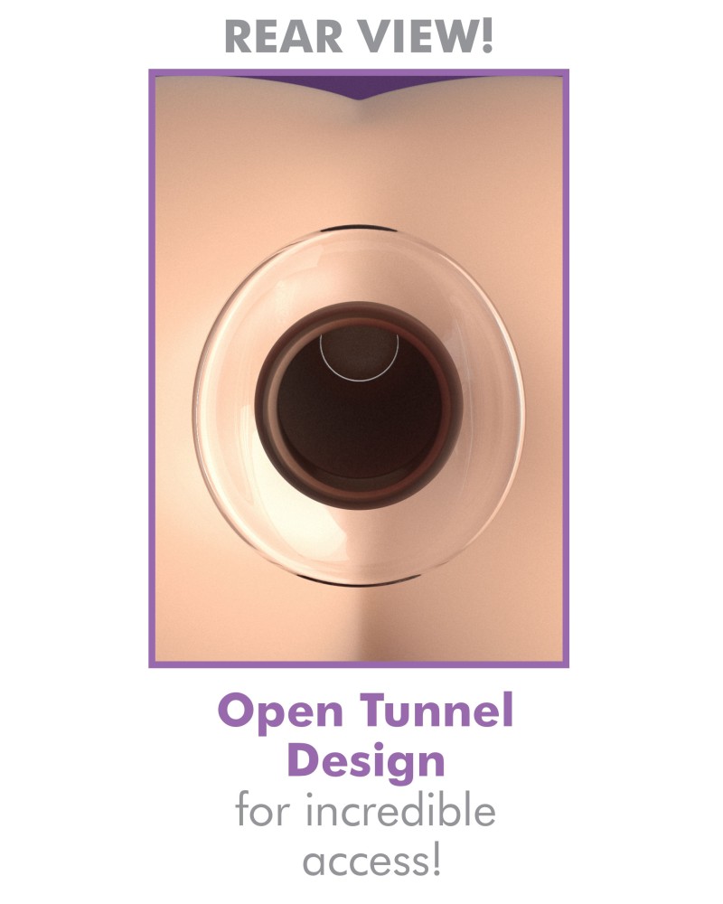 Plug tunnel en verre Mega Gaper 10 x 5.2 cm - Ouverture 3cm