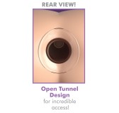 Plug tunnel en verre Mega Gaper 10 x 5.2 cm - Ouverture 3cm