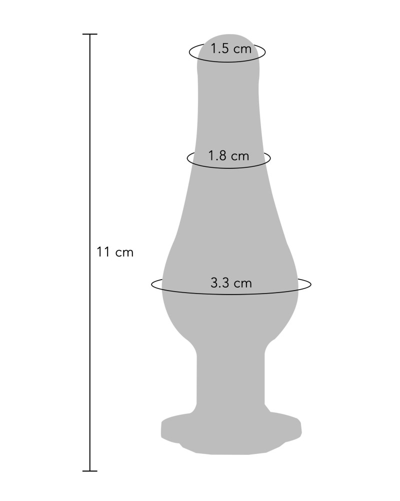 Plug Bijou anal Twilight Bum M 10 x 3.4cm