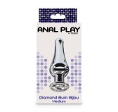 Plug Bijou anal Diamond Bum M 10 x 3.4cm