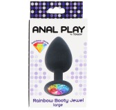 Plug bijou Rainbow L 9 x 4 cm