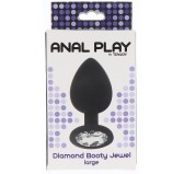 Plug Bijou Diamond Booty L 9 x 4 cm