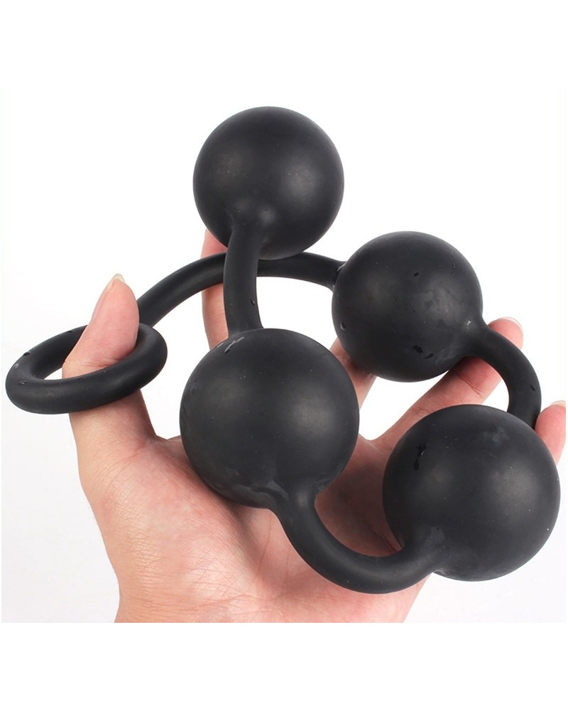 Boules anales en silicone Quarty M 35 x 4cm