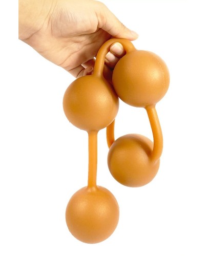 Boules anales en silicone Ass Orange 50 x 5.5cm