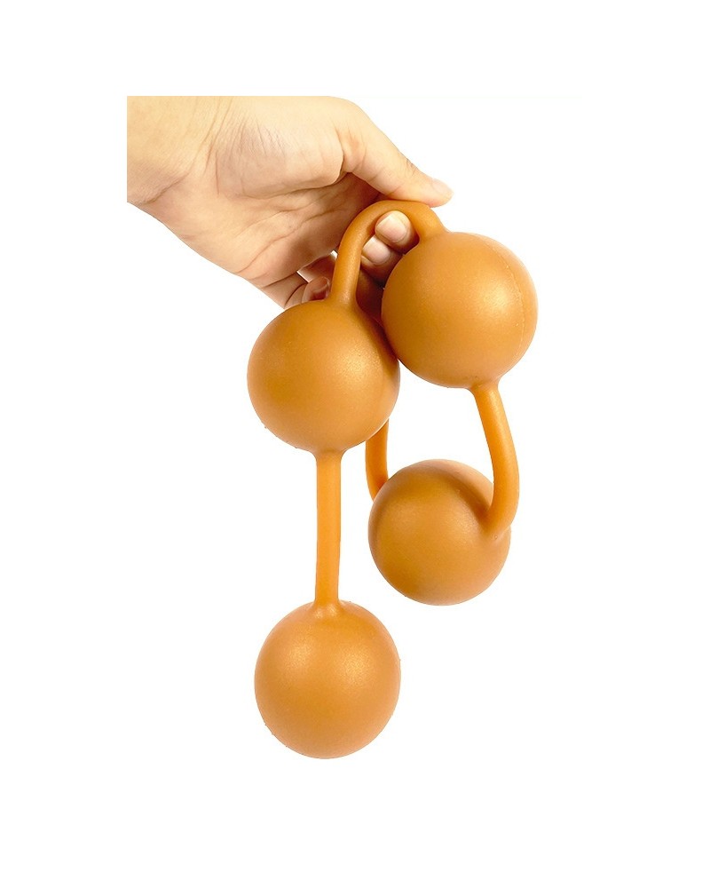 Boules anales en silicone Ass Orange 50 x 5.5cm