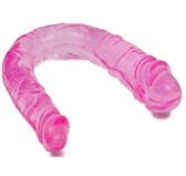 Jelly Double Dildo 11 x 3 cm Rose