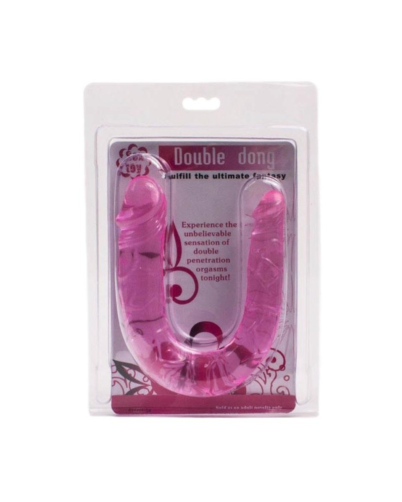 Jelly Double Dildo 11 x 3 cm Rose