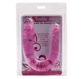 Jelly Double Dildo 11 x 3 cm Rose