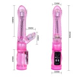 Vibro Rabbit Thorny 6 vitesses Rose