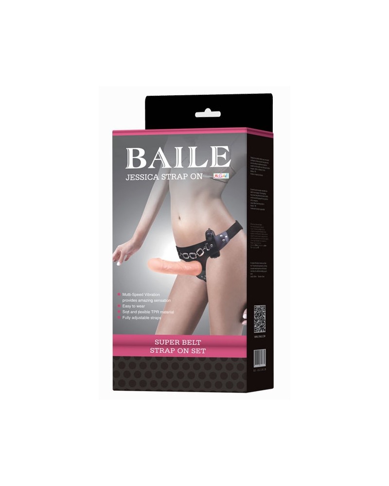 Gode ceinture vibrant Strap-On 14 x 4 cm