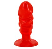 Plug Butt Dick 10 x 3.5cm Rouge