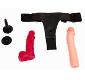 Gode ceinture Strap-On 2 Dildos