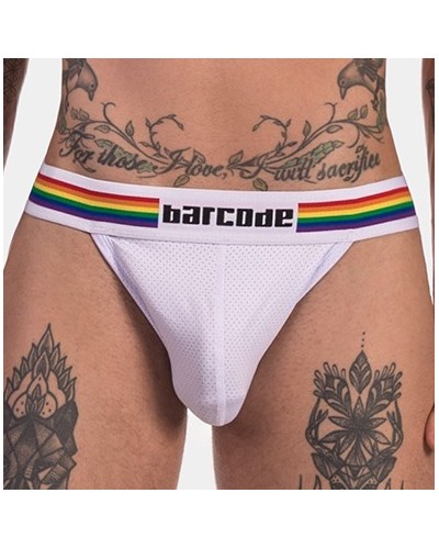 Jockstrap Barcode Pride Blanc