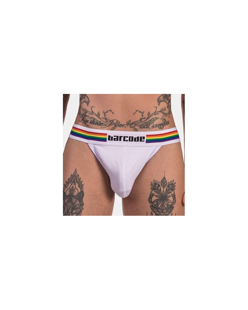 Jockstrap Barcode Pride Blanc