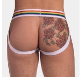Jockstrap Barcode Pride Blanc Jockstrap Barcode Pride Blanc