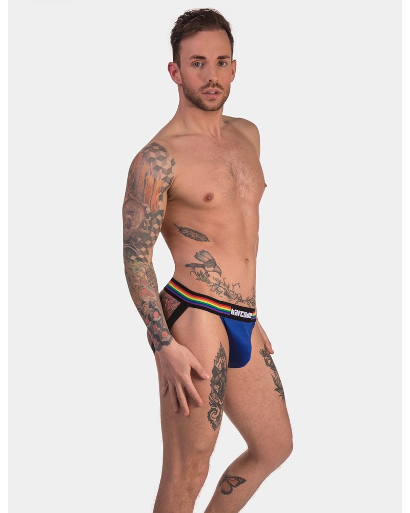 Jockstrap Barcode Pride Bleu