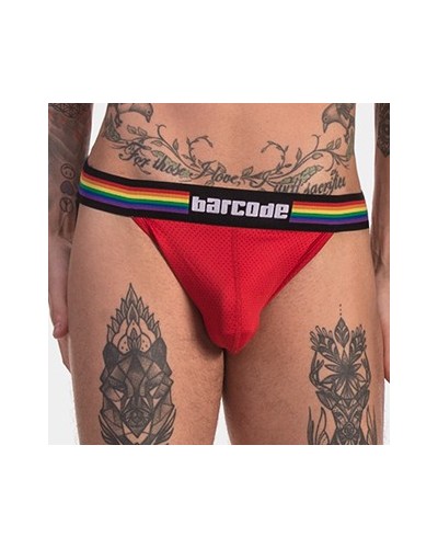 Jockstrap Barcode Pride rouge