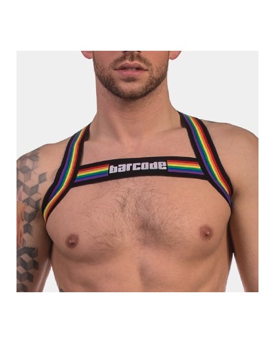 Harnais élastique Barcode pride Noir