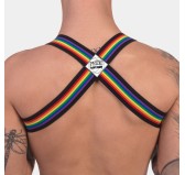 Harnais élastique Barcode pride Noir Harnais élastique Barcode pride Noir